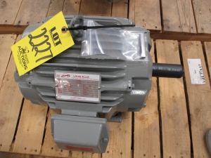 MOTOR, ELECTRIC TYPE, 5 HORSEPOWER, 230/460VAC ELEC RATING, 1200 RPM, L215T FRAME, TENV ENCLOSURE, CONTINUOUS DUTY, 1.15 SERVICE FACTOR. INCLUDES SPECIAL EPOXY PAINT AND PROTECTIVE COATING ON THE SHAFT BEHIND COUPLING. (W-44) LOADING & HANDLING FEE $15-